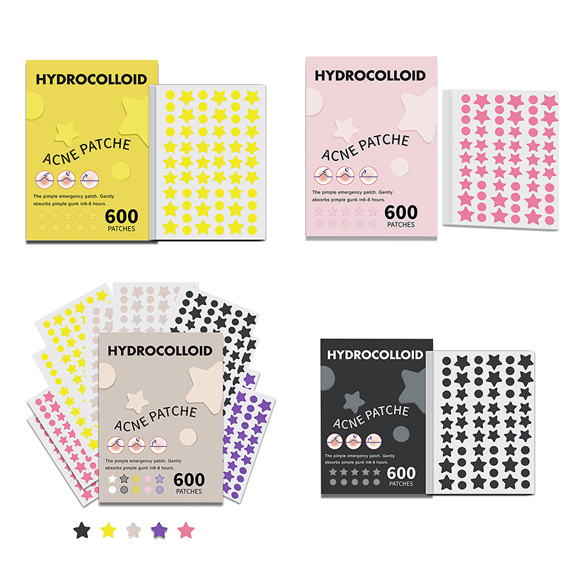 Skincare Acne - 600 Piezas/Set Parches de Estrella para