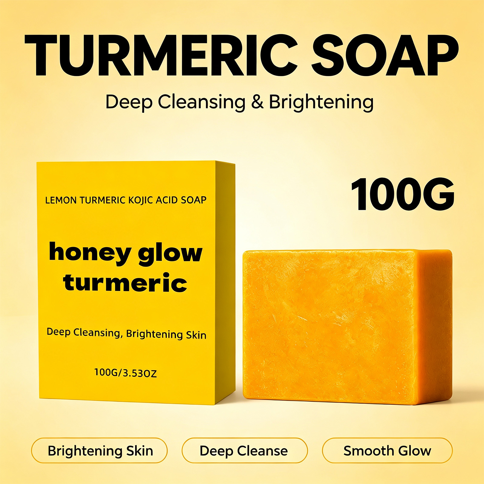 Kojic Acid Soap - Jabón de cúrcuma y ácido kójico,