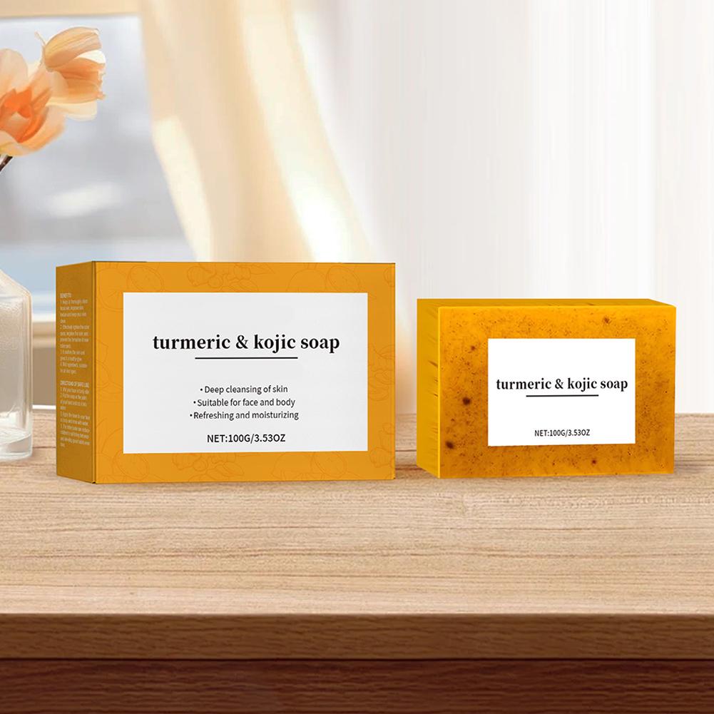 Jabón hecho a mano de cúrcuma  - Kojic Acid Soap reseña y precio