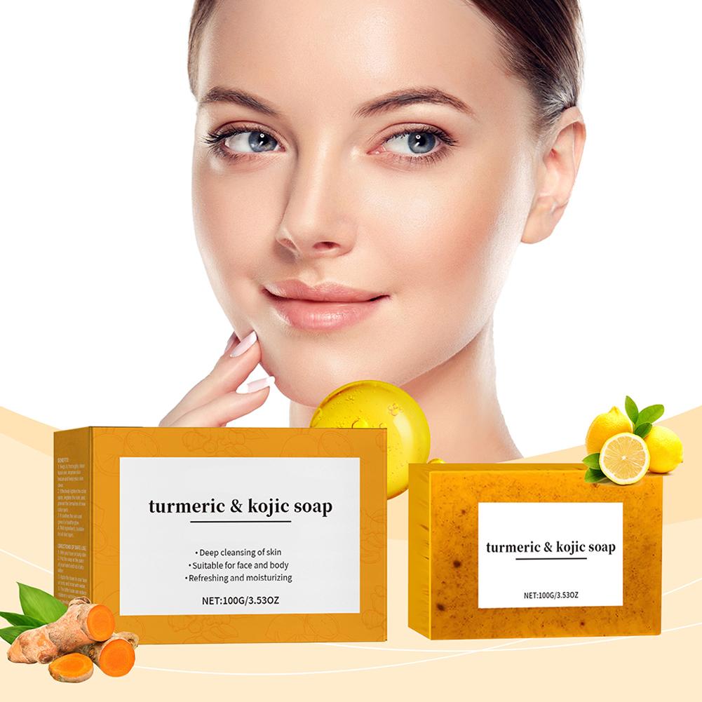 Jabón hecho a mano de cúrcuma  - Kojic Acid Soap reseña y precio