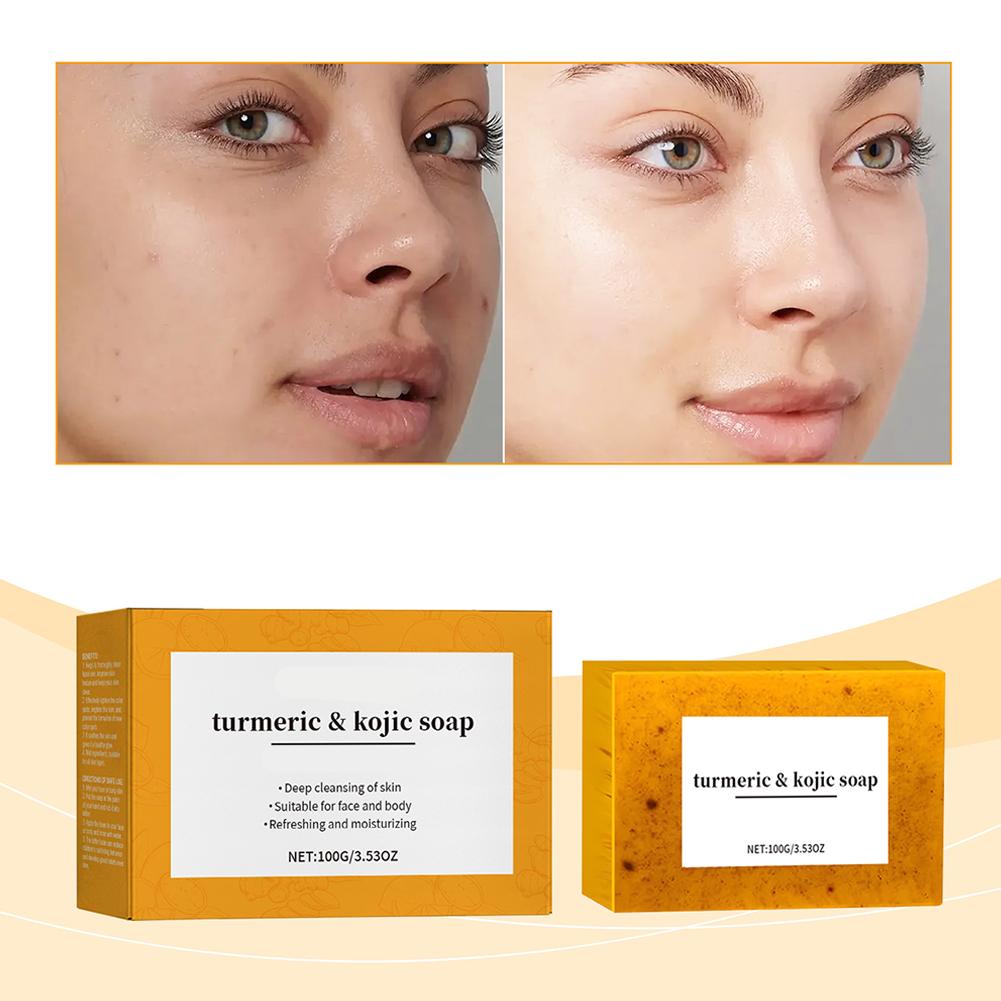 Jabón hecho a mano de cúrcuma  - Kojic Acid Soap reseña y precio