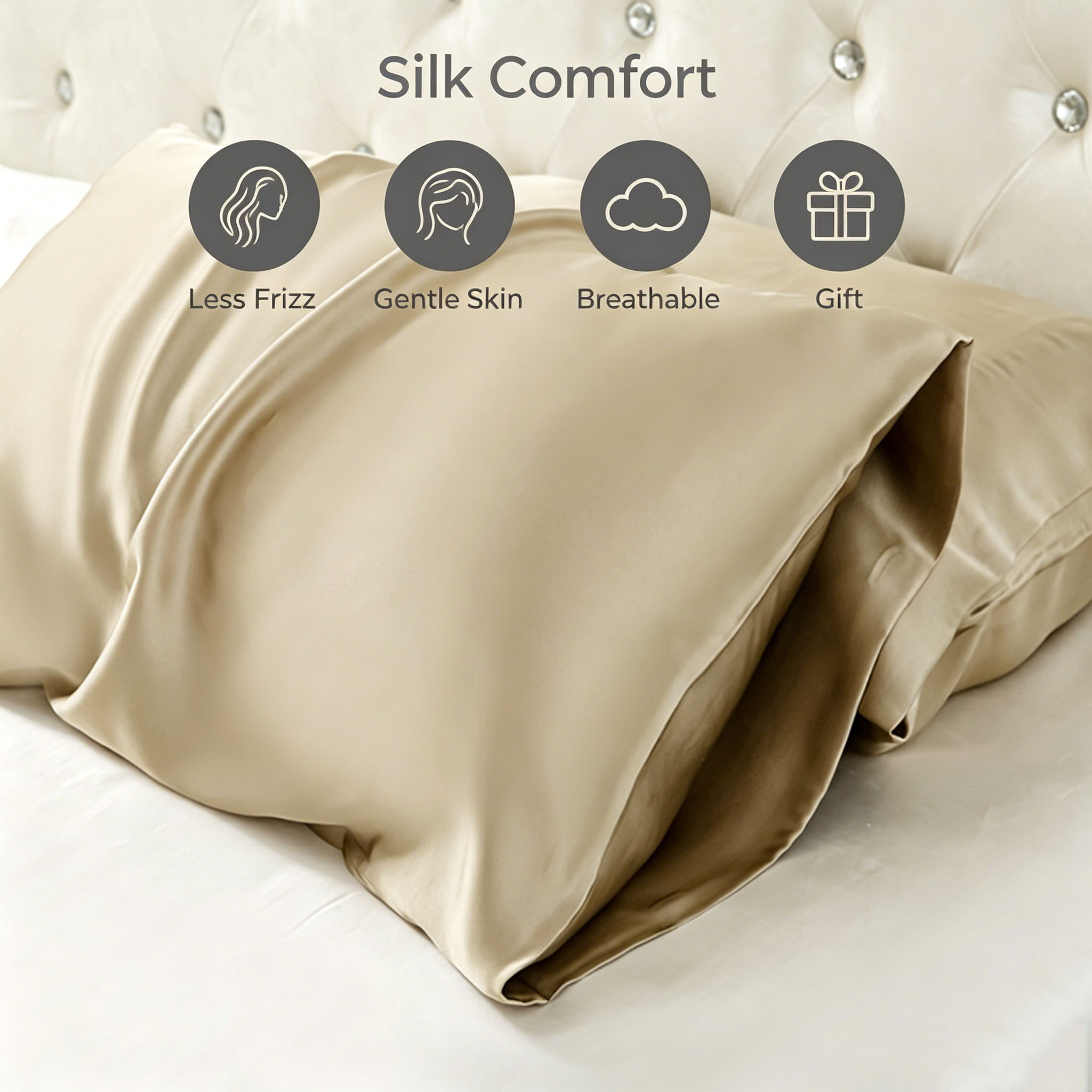 Funda de almohada de seda 19 m - Skincare Queen reseña y precio