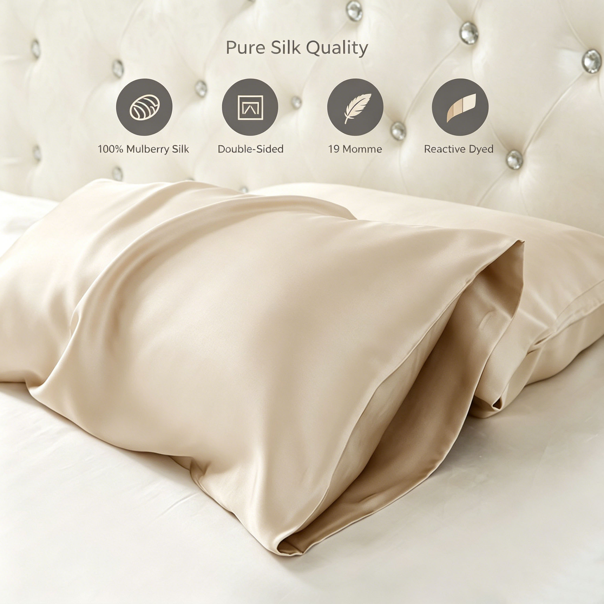 Funda de almohada de seda 19 m - Skincare Queen reseña y precio